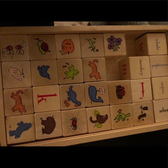 pottery barn alphabet blocks